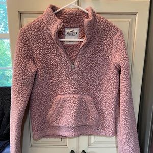 Hollister crop pink swetshirt